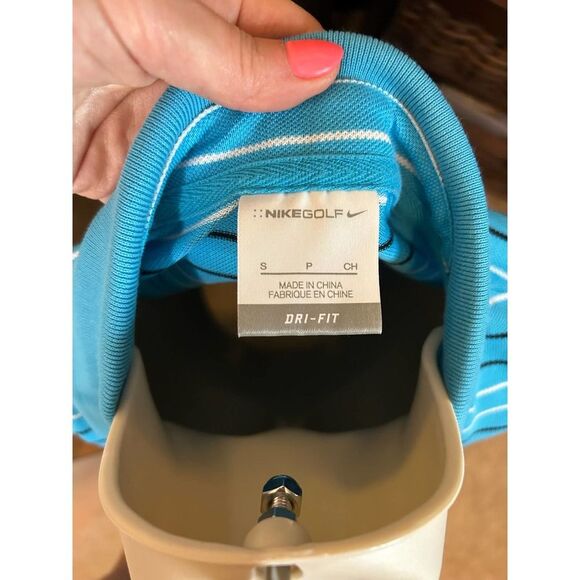 Nike Golf Women's | Dri Fit Polo | Blue Striped | Size S - Picture 7 of 7